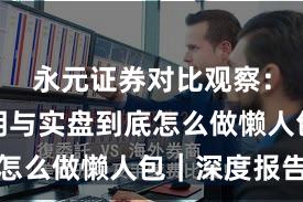 永元证券对比观察：费率透明与实盘到底怎么做懒人包｜深度报告